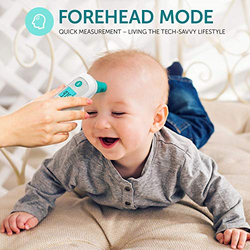 Forehead Thermometer - Thermometer for Fever - Ear Medical Digital Infrared Temporal Thermometer Best for Baby, Kids and Adults
