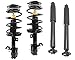DTA 70143 Full Set 4 Complete Strut Assemblies With Springs and Mounts Ready to Install OE Replacement 4-pc Set Fit 2007-2012 Nissan Sentra 2.0L Only, Excludes SE-R Models