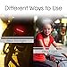 Ultra Bright Rechargeable Rear Bike Light - High Intensity Dual Function LED Front or Tail Light Promotes Road Safety All Day & Night - Waterproof Bicycle Accessory for Outdoors - Easy to Mount