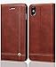 iPhone Xs Max Case,iPhone Xs Max Wallet Case,FLYEE Ultra Thin Slim Cover PU Leather Magnetic Protective Cover with Credit Card Slots, Cash Pocket,Stand Holder for iPhone Xs Max 6.5 inch Brown