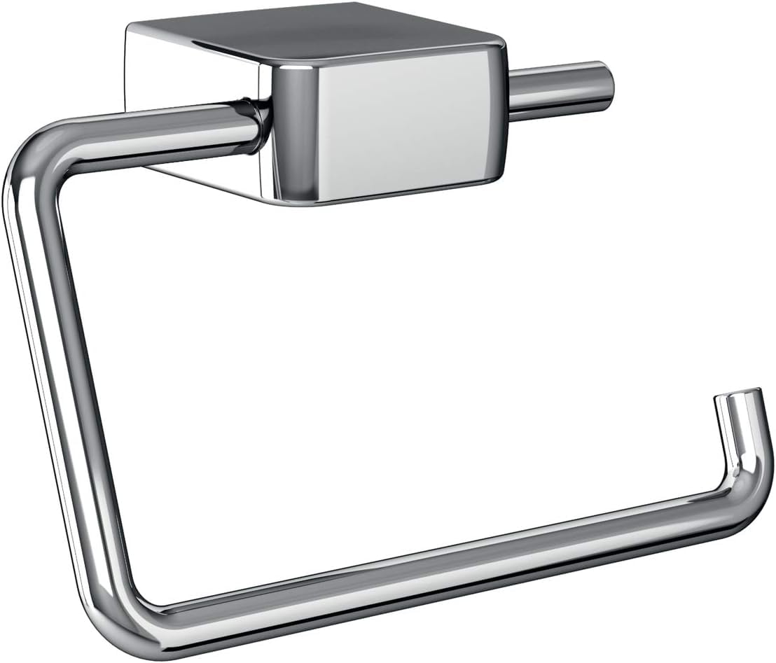 Emco Trend 20000101 Toilet Roll Holder without Lid/Wall Mounted Chrome