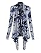 LL WSK1072 Womens Off-Duty Open Front Tie Dye Cardigan XL White_Navy