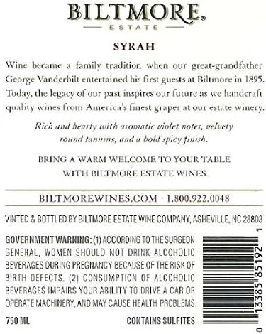 Biltmore Estate Syrah 750 mL