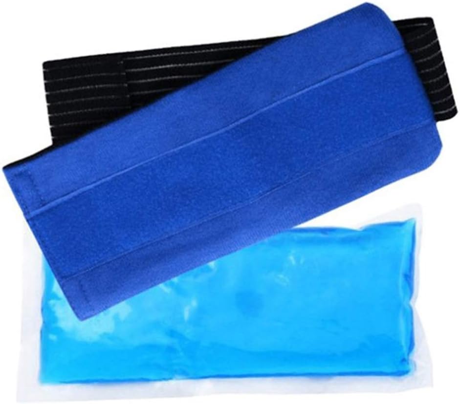 Shanyaid Hot and Cold Gel Pack with Compress Wrap Soft Flexible Gel Pack for Hot Cold Compress Multi-purpose Heat Pack for Muscle Pain Relief (Most Body Parts)