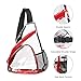 Clear PVC Sling Bag - Stadium Approved Transparent Shoulder Crossbody Backpack