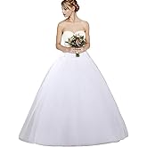 dgdgbaby Hoopless Petticoats Crinoline A-line Slips Underskirt for Bridal Gown Floor Length