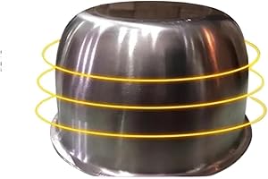 304 Stainless Steel Rice Cooker Inner Bowl compatible with Zojirushi Np-10C Multi-Cooker Replacement Inner Pot,3L-5.5Cup