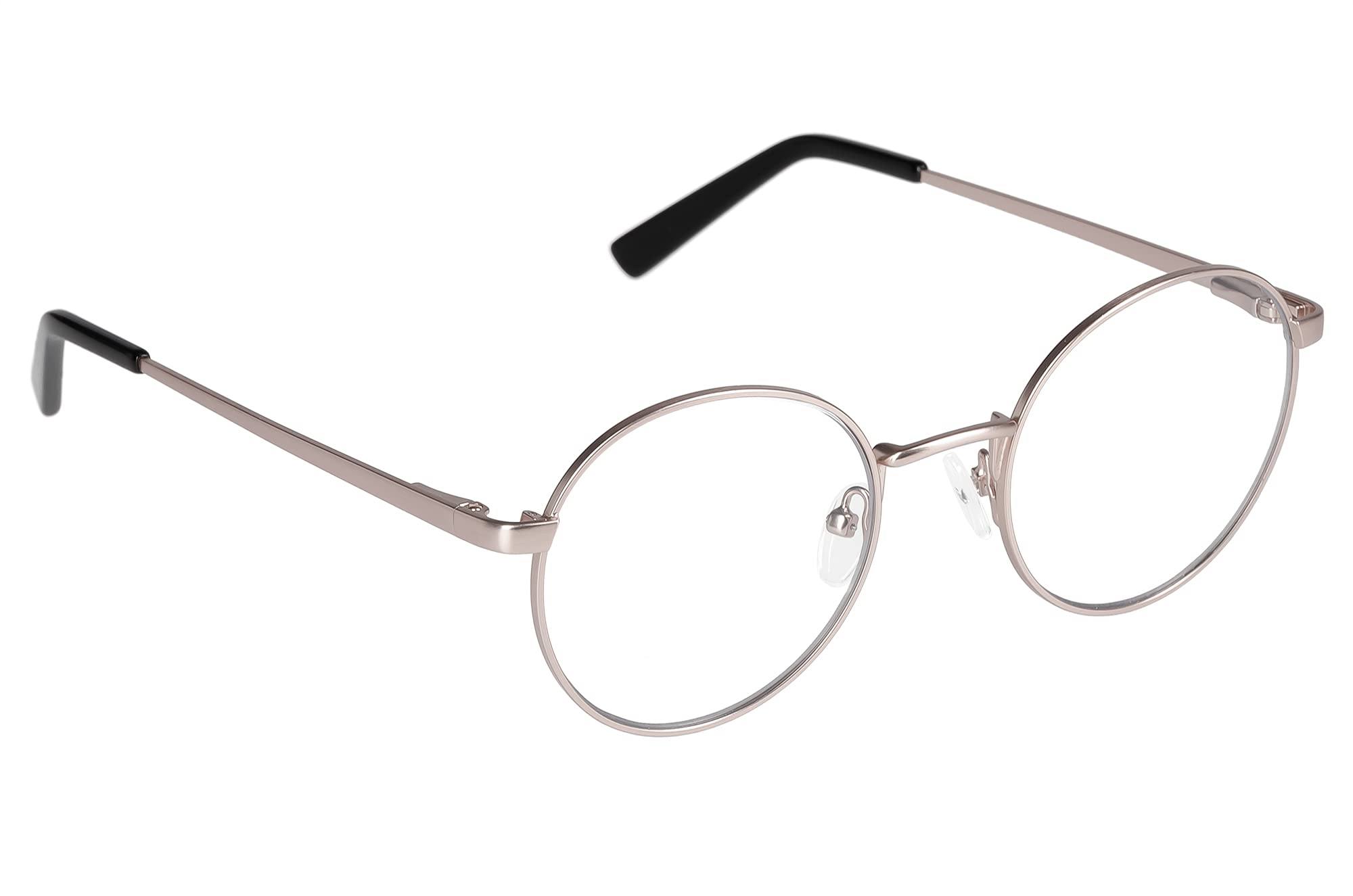 Edison & King Delight - thin-rimmed round reading glasses - with premium lenses (Silver, +2,50 dpt)