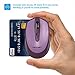 TECKNET Wireless Mouse for Laptop, 2.4G Quiet Computer Mouse with USB Receiver, 4 Buttons Portable Cordless Mice for Chromebook, Laptop, PC, Mac, 800/1200/1600 DPI - Lavender