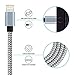 Frieso [3FT/3PACK] Lightning Cable Nylon Extra Long USB Cord Charging Cable for iPhone7,7plus,SE,6s,6s plus,6plus,6,5s 5c 5,iPad Mini,Air,iPad5,iPod (Gray).