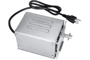 ZERODIS 30kg Outdoor Rotisserie Kit Stainless Steel BBQ Rotisserie Motor Electric Roaster Barbecue Motor Roast Meat Grill (3-4RPM)