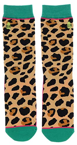Woven Pear Women's Wild Thing Animal Theme Crew Socks (2Pr), Cotton Blend - Thumbnail 2