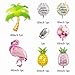 7PCS Flamingo Pineapple Palm Tree Tropical Theme Birthday Party Summer Party Baby Shower Decorations Kit (Colorful)