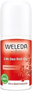 Weleda 24 Hour Roll-On Deodorant, Pomegranate, 1.7 Fluid Ounce