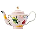 Maxwell & Williams Teas & C's Small Teapot with Infuser and Contessa Design, Porcelain, Rose Pink, 500 ml