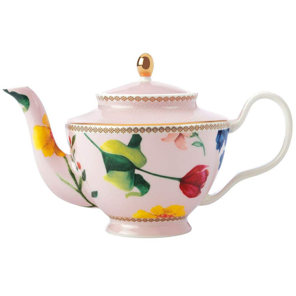 Maxwell & Williams Teas & C's Small Teapot with Infuser and Contessa Design, Porcelain, Rose Pink, 500 ml โ image 1