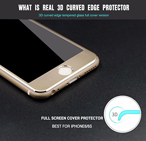 WiTa-Store Protective Glass Tempered Glass 9H for Apple Iphone 7 Plus 5.5 Inch Screen Protector Display Guard (Color: gold) NEW