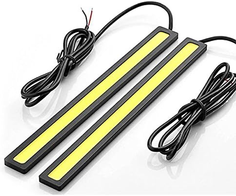 HAMIST 2-Pair/4-Pack Driving Daytime Running Lights Waterproof Aluminum COB LED DRL Daylight Slim Xenon Lights For Car SUV Sedan - 6w 6000k 17cm*1.6cm