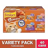 Purina Friskies Gravy Wet Cat Food Variety Pack, TurChicken Extra Gravy Chunky, Meaty Bits & Shreds - (40) 5.5 oz. Cans