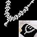 HeroNeo® Hot Prom Wedding Bridal Party Crystal Rhinestone Necklace Earring Jewelry Sets (08#)