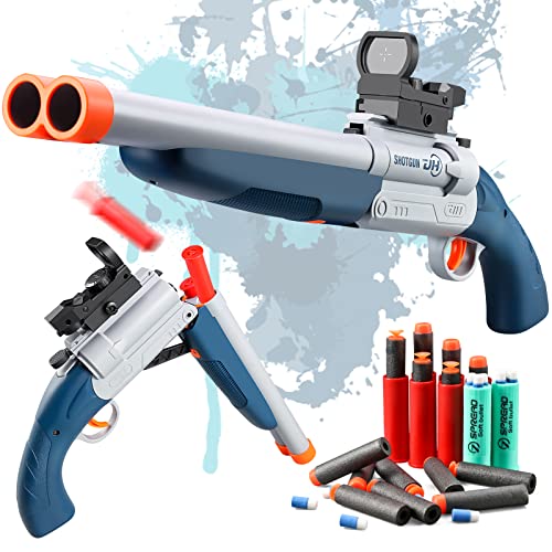 Mua Double Barrel Toy Foam Blaster Soft Bullet Toy Shotgun with Shell