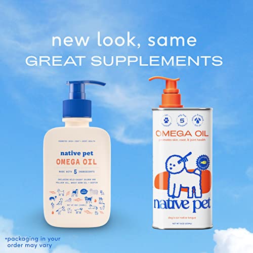 Native Pet Omega Oil For Dogs Dog Fish Oil Supplements With Omega 3