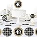 Big Dot of Happiness Adult 40th Birthday - Gold - Birthday Party Giant Circle Confetti - Party Decorations - Large Confetti 27 Count