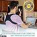 Back Posture Corrector for Men and Women | Discreet Under Clothes Clavicle Brace Corrective Shoulder Support Strap Forward Neck Upper Straightener Best Correct (Model 2)