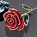 econoLED Rose Flower,Red rose, Best Gift for Valentine's Day, Mother's Day, Anniversary, Birthday Gift, Gift for Lover Mother Girlfriend, 24k Golden Plated Rose In Gift Box Red All Women Girl Gifts