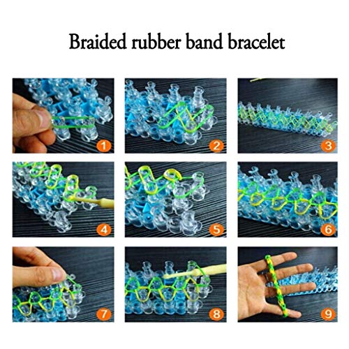 Hongxin 300 Pcs S Clips Value Pack for Loom Rubber Band for DIY Bracelet Making Refill Kit,S-Biner MicroLock, Locking Key Holder