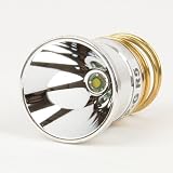 JUSTUP Flashlight Bulb LED 1000 Lumens Smooth Reflector Cree T6 Single Mode 3.0-18V Drop-In- P60 Design: Ultrafire,Surefire, Hugsby , C2 G2 Z2 6P 9P G3 S3 D2 Ultrafire 501B 502B by JustupÃ'Â
