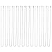 Outus 20 Inch Iron Lobster Clasp Link Chain Necklaces Silver Plated, 12 Pack