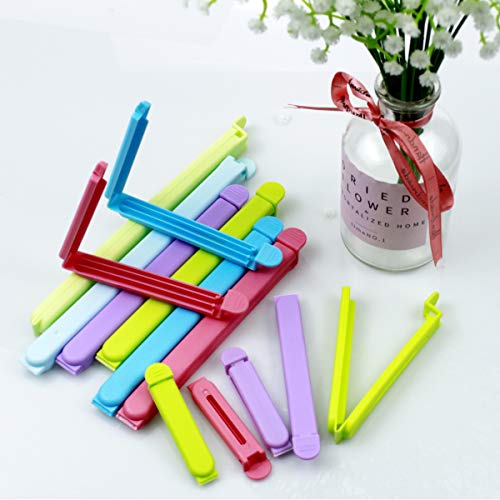 38 Pcs Food Sealing Clips Multi-colors Plastic Sealing Clip Fresh-Keeping Clamp Sealer for Food and Snack Bag,4 Size