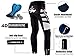 sponeed Men Cycling Pants Padded Bike Clothes Witner Biking Tights Padding Bicycle Riding Gear US M White