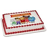 Daniel Tiger's Image Photo Cake Topper Sheet Personalized Custom Customized Birthday Party - 1/4 Sheet - 74075