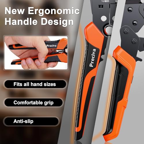 Automatic Wire Stripper and Insulated Terminal Crimper, 2 in 1 AWG 24-10 Wire Stripping Tool and AWG 20-10 for Crimping Heat Shrink Connectors, Professional and DIY Use