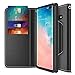 Maxboost Galaxy S10 Plus Case mWallet Series Designed for Samsung Galaxy S10 Plus [Stand Feature] [PowerShare Friendly] Galaxy S10+ Case Card Wallet (Black) w/Card Slot Side Pocket Magnetic Closure