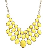 Jane Stone Fashion Bubble Beaded Necklace Bib Statement Bridesmaid Wedding Jewelry