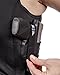 CCW Tactical Holster Shirt Tank Top Concealed Carry & Workout, Moisture Wicking, Right/Left Black