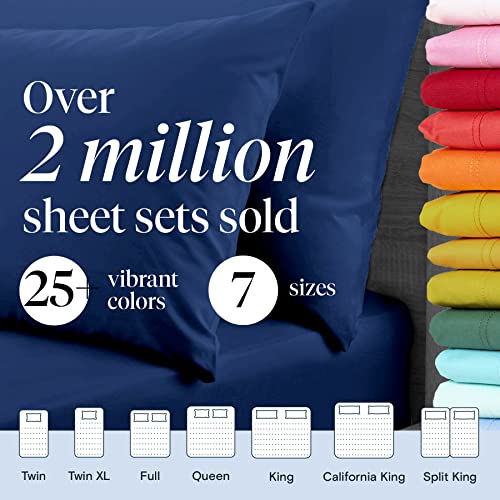6 PC Sheet Set Sheets Deep Pockets 18" Eco Friendly Wrinkle