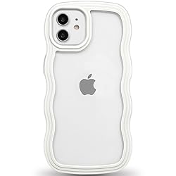 Anuck for iPhone 12 Case Wavy Edge Clear Back