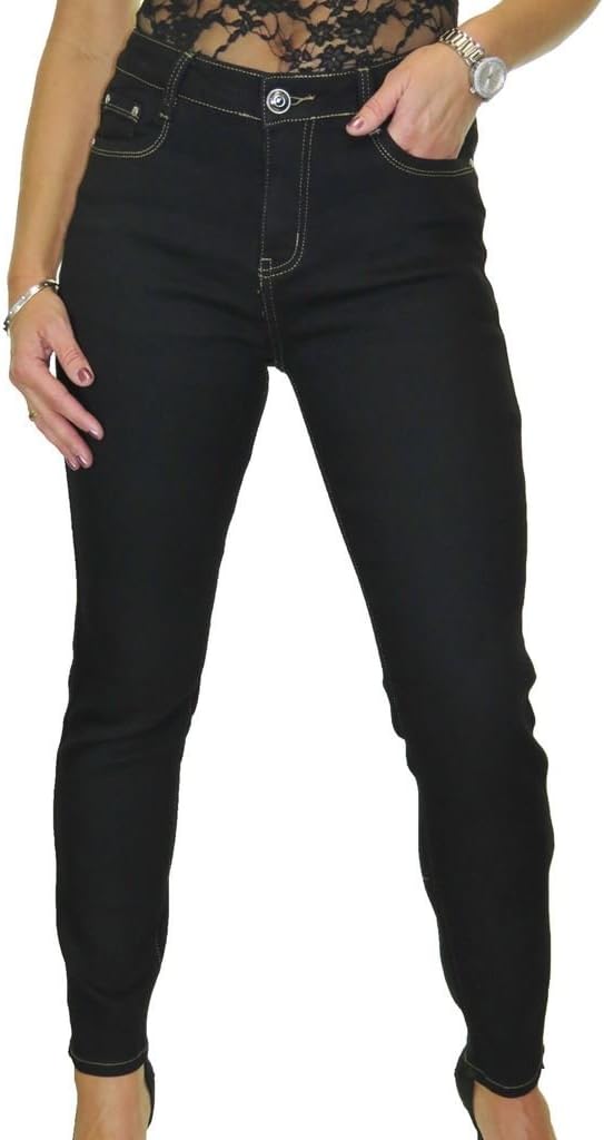 icecoolfashion Womens High Waist Stretch Denim Jeans 29" Leg 12-22