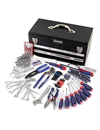 Workpro W009028A 229 kit de herramientas mecánicas con dos cajas de metal para el uso diario.