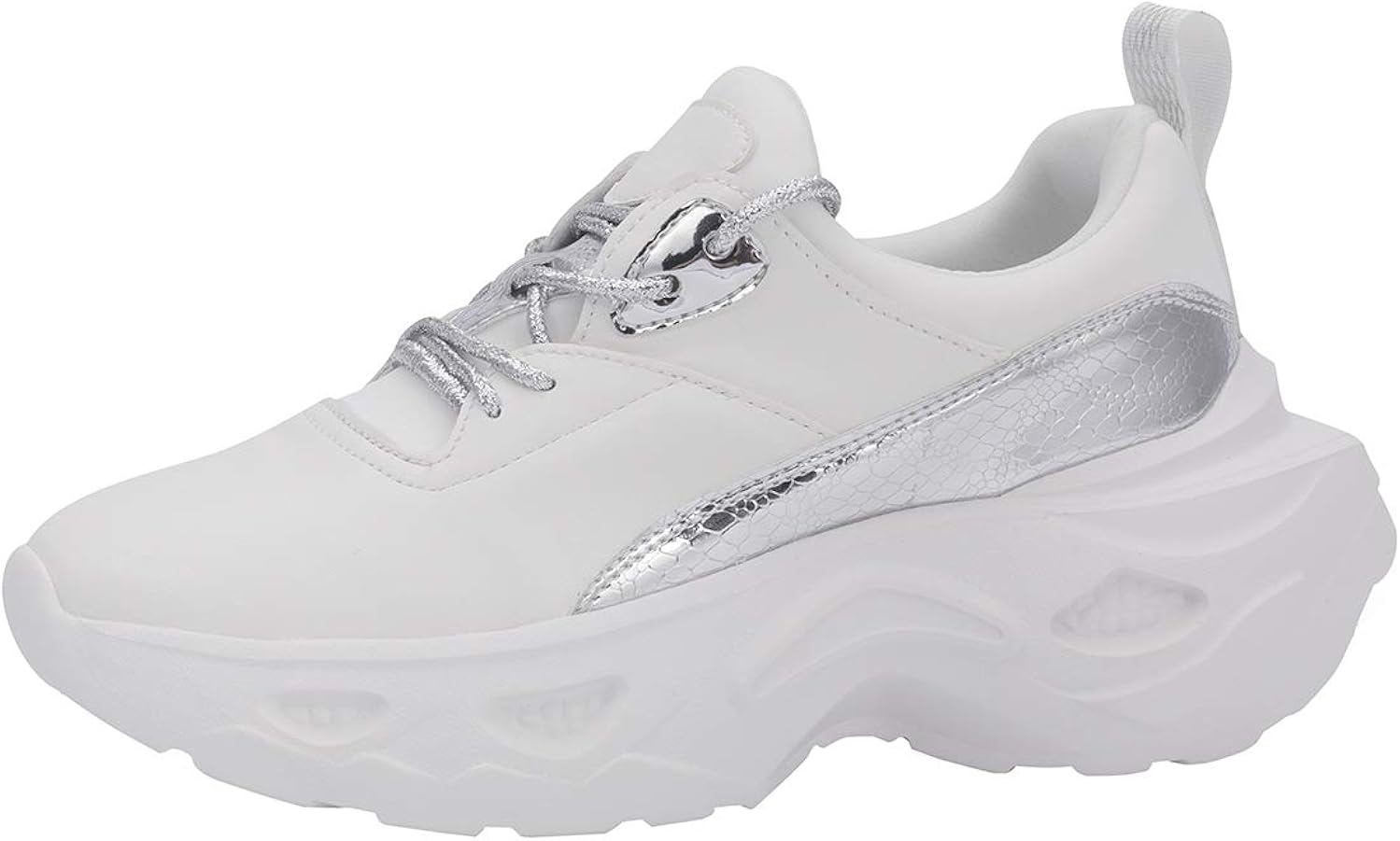 metallic chunky sneakers