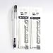 Uni-ball E-Knock Eraser(Black Body) + 3 Eraser Refills×2 Packs/total 6 Refills(Japan Import) [Komainu-Dou Original Package]