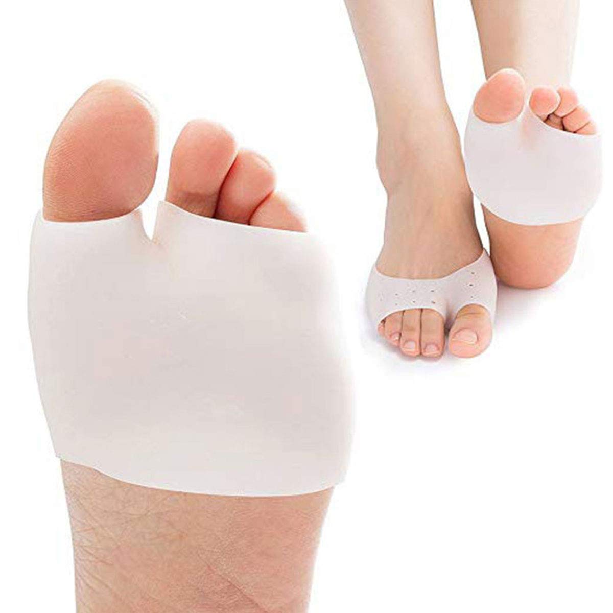 Pedimend Half Toe Sleeve Bunion & Forefoot Cushion | Ball of Foot Cushion Metatarsal Pads | Relieve Calluses and Blisters | Provide Cushioning for Diabetic Feet | For Men and Women | Foot Care