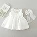 Coozy Baby Girl Dress Christening Baptism Gowns Flower Girl Special Occasion Dress (3M(0-6Months), Ivory)