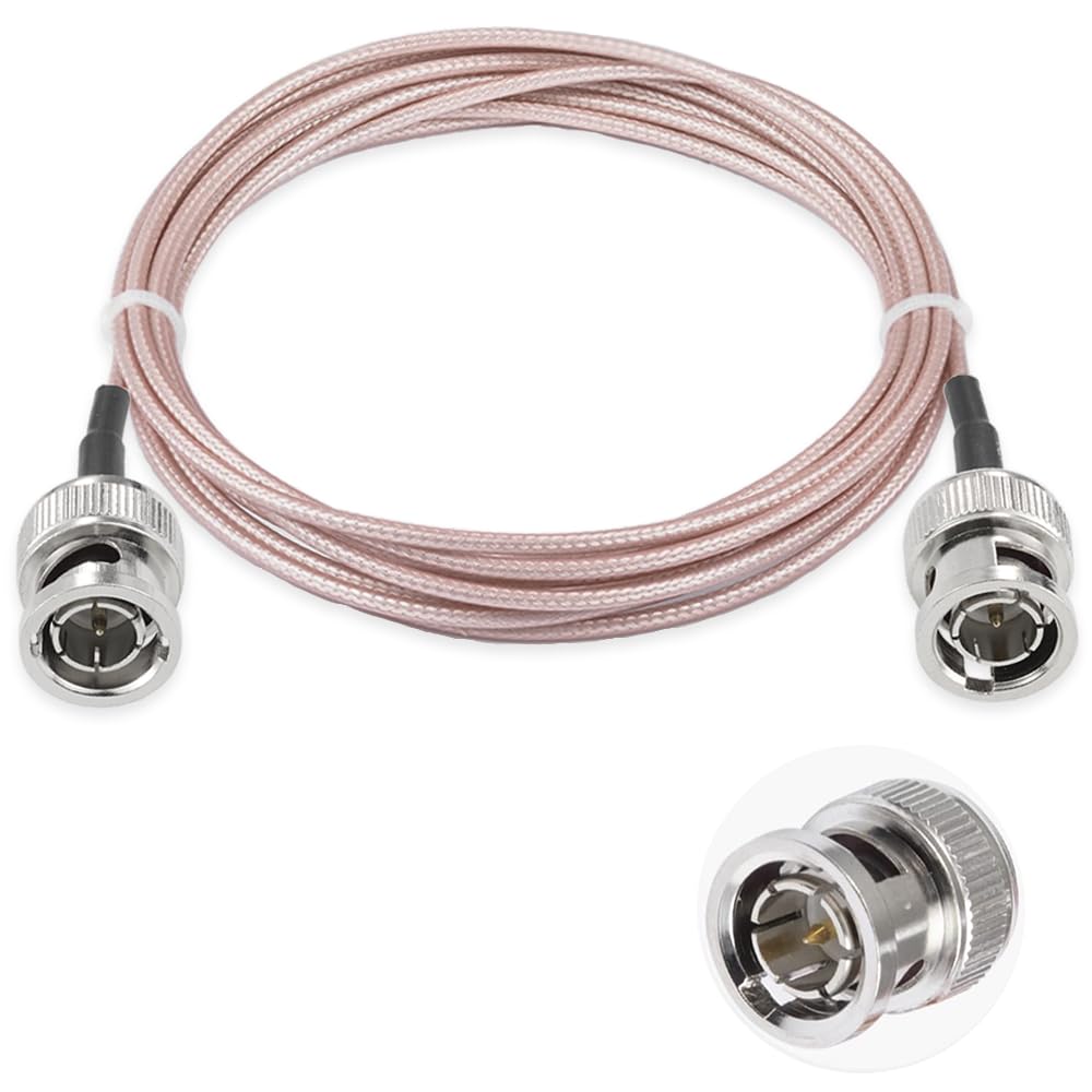 Vecys BNC Male to Male Cable 75ohm BNC HD-SDI RG179 RF Coaxial Pigtail Jumper Cable 10ft/3m for VCR Camera Marine CB Radio CCTV Monitor