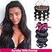 4x4 Body Wave lace Closure,100% Human Hair Lace Closure 13x4 Inch Body Wave Lace Frontal (10/12/14+10 Inch, Bundles With Frontal)