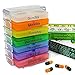 Vakind Weekly Medicine Storage 7 Day Tablet Pill Sorter Organizer Box Holder Container (As shown) by VStoy